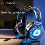 Casque Gaming HP, RGB avec Contrôle Filiaire , USB Compatible avec PC et PS4