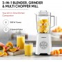 Mixeur, blender Nikai NB1900NA1, 3-en-1, 300W, 3 Bocaux Incassables, 2 Vitesses, Lames en Acier Inoxydable