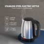 Bouilloire d'eau Électrique NIKAI NK420A 1.7L, 2200W, Base Pivotante à 360°,en Acier Inoxydable, pour la Maison et le Bureau