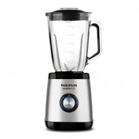 Mixeur Blender en verre Taurus MAGNUM 1500, 1500W, Bol en Verre 1.5L, Lames Inox Amovibles, 2 Vitesses + Turbo