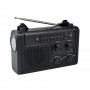 Radio d'Urgence Solaire Multibande HS-3108, Avec Torche, Bluetooth et Prise Casque