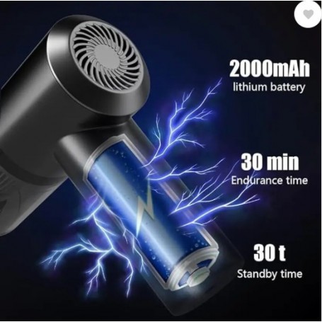Mini Aspirateur De Bureau Rechargeable USB - 360° Sans Fil Pour Clavier, Table, Voiture | Puissant Et Léger