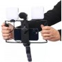 Kit Vidéo vlogging 5-en-1 pour Smartphone, U Rig + 2 LED + Micro Shotgun + Support Universel