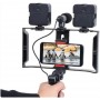 Kit Vidéo vlogging 5-en-1 pour Smartphone, U Rig + 2 LED + Micro Shotgun + Support Universel