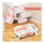Baignoire Pliable pour Bébé avec 2 Coussins & Indicateur de Température , Confort, sécurité et praticité
