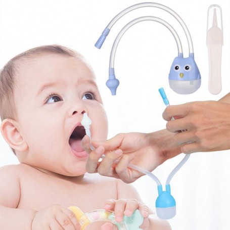 Mouche-Bébé Manuel, Aspiration nasal Douce et Efficace, Facile à nettoyer et réutilisable