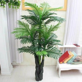 Arbre Palmier Artificiel en Plastique de Décoration Intérieure & Extérieure