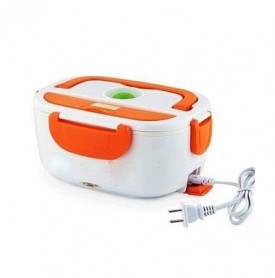 Boîte à lunch électrique et voitures pour réchauffer des aliments , 40 W, 12 V, PP, blanc et orange