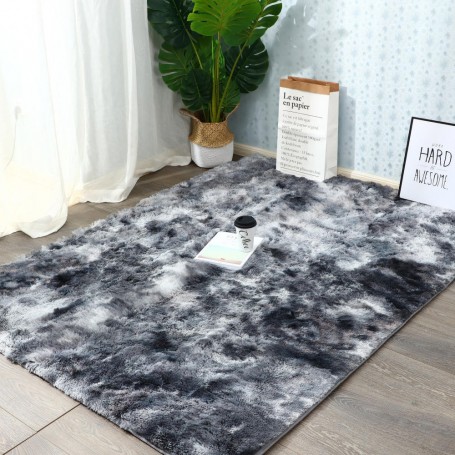 Tapis moquette Moderne de chambre et salon 200x150cm, Antidérapant & Lavable