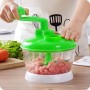 Robot culinaire à manivelle multifonction 4 Lames 3 Vitesses 3 râpes pour viande et légumes