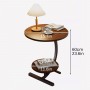 Table de chevet d'Appoint à 2 Niveaux en Marbre et Noir pour Salon, Chambre ou Bureau