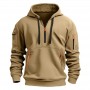 Pull Sweat Demi-Zip Homme, Hoodie Confort pour Sport, Travail ou Loisirs