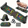 Planche de Push-Up 22/30 Modes Pliable, Équipement de Fitness Multifonction à Domicile