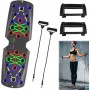 Planche de Push-Up 22/30 Modes Pliable, Équipement de Fitness Multifonction à Domicile