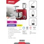 Robot batteuse Pâtissier Nobel NBM100, 1500W, 7L, 6 Vitesses, Moteur Cuivre, Bol Inox, Rouge