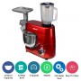 Robot batteuse Pâtissier Nobel NBM100, 1500W, 7L, 6 Vitesses, Moteur Cuivre, Bol Inox, Rouge