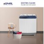 Machine à Laver Semi-Automatique EGNRL EGWM800, 6.5 kg Lavage / 5 kg Essorage, Double Cuve