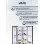 Réfrigérateur Américain EGNRL EGR820S 650L, Inverter, No-Frost, Éclairage LED, Contrôle Digital – Finition Dark Silver