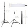Projecteurs d’éclairage LED RL-150, Panneau 5×28", 2500K à 7500K , Trépied inclus, Studio, vidéo, streaming & Vlog