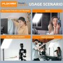 Projecteur de lumière Plokama Live-P19, LED 19” avec télécommande, 2700K à 5700K pour Streaming, photos, maquillage
