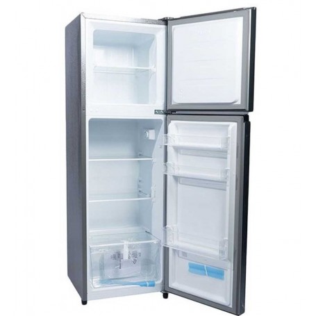 Réfrigérateur Hisense 200DR à Double Portes 154L, Silver, Top Freezer, Éco-énergétique & Silencieux