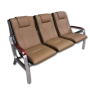 Chaise d’Accueil Polyvalente, Taille M , marron et Noire, Pour Bureau, Salon, Clinique, Aéroport, Barbier