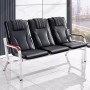 Chaise d’Accueil Polyvalente, Taille M , marron et Noire, Pour Bureau, Salon, Clinique, Aéroport, Barbier