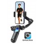 Stabilisateur de Cardan 3 Axes TOKQI M02 – Gimbal Pliable avec Télécommande & Suivi Intelligent