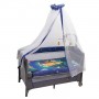 Lit Berceau pliable Bébé COSTWAY 5 en 1 avec Matelas & Table à Langer