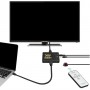 Commutateur Switch HDMI 4K UHD, 5 Ports 5x1 AV Vidéo Switcher 5 en 1, Sélecteur automatiquement