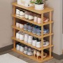 Étagère à Chaussures Verticale Étroit T1-Tall en Bambou – Meuble de Rangement Compact pour Entrée, Coin ou Porte