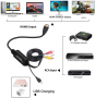 Convertisseur RCA, AV vers HDMI,1080P, PAL NTSC pour PC Ordinateur Xbox PS3 PS4 TV STB VHS VCR Caméra DVD