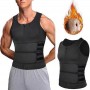 Gilet Amincissant Homme – Débardeur Gainant Sweat Shaper | Ceinture Taille & Brûleur de Graisse pour Entraînement