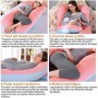 Oreiller d’Allaitement et de Grossesse en Forme de U – Confort Total pour Femmes Enceintes