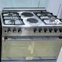 Cuisinière à Gaz MAXI F9S42G2, 90 cm, 4 brûleurs à gaz et 2 plaques électriques, Four à gaz spacieux