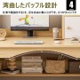 Ensemble Bureau et chaise d’Ordinateur avec Étagères de Rangement – 80/100 cm, Bois/Blanc