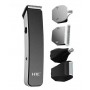 Tondeuse HTC AT-1201 multifonction 5 en 1, USB sans fil pour nez, cheveux barbe électrique rechargeable
