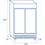 Réfrigérateur Vitré Westpool 2 Portes 680 Litres, Conservation des Aliments et Boissons
