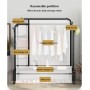 Porte vêtements autoportante sur roulettes, Blanc 150 cm, Charge maximale 75 kg