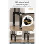 Porte vêtements autoportante sur roulettes, Blanc 150 cm, Charge maximale 75 kg
