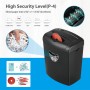 Machine broyeur, destructeur de papier CD228P, 25 L, 12 feuilles, Coupe croisée pour Papier, cartes, CD