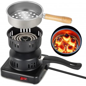 Réchaud Électrique Multiusage, Démarreur à Charbon Chicha, Brûleur Rapide et Durable