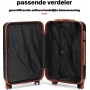 Ensemble de Valises de Luxe 3 Pièces, ABS Rigide Noires avec Serrure TSA, Roulettes Pivotantes – Noir Élégant
