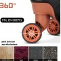 Ensemble de Valises de Luxe 3 Pièces, ABS Rigide avec Serrure TSA, Roulettes Pivotantes – gris Élégant