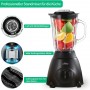 Mixeur, Blender Smoothie HOMELUX 1.5L Verre , 2-en-, Mixeur & Moulin, Puissant 350W, 5 Vitesses, Glace Pilée