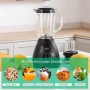 Mixeur, Blender Smoothie HOMELUX 1.5L Verre , 2-en-, Mixeur & Moulin, Puissant 350W, 5 Vitesses, Glace Pilée