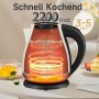 Bouilloire Électrique Rétro HOMELUX 1.7L en Acier Inoxydable, 2200W, Thermomètre Analogique, Arrêt Automatique