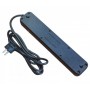 Multiprise Filtre Power Socket J02, 4 Prises + 3 USB + 1 Type-C, 3000W, 2m – Noir