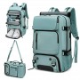 Sac à Dos de Voyage Femme, 40L, 16" Étanche, multifonctionnel, en Oxford imperméable, doublure polyester