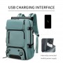 Sac à Dos de Voyage Femme, 40L, 16" Étanche, multifonctionnel, en Oxford imperméable, doublure polyester